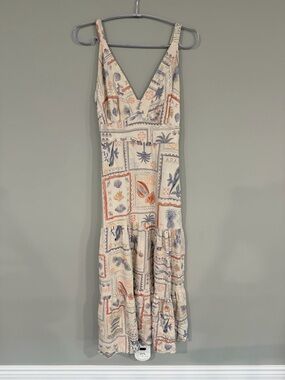 Marfinno Sleeveless V-Neck Patchwork Print Maxi Dress size PP (XXS in Spanish)